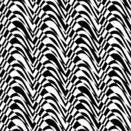 Black and white alternating bulging waves with diagonal cut N2