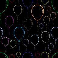 Seamless color contours of balloons N2