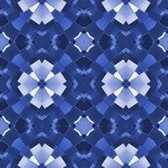 Seamless kaleidoscopic pattern in blue N2