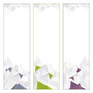 set of polygonal banners N4