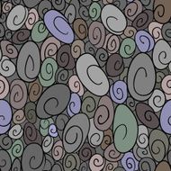 Seamless pattern with curls N3