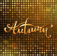 Gold autumn background