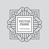 Single Mono Line Frame