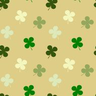 four leaf clover seamless pattern background illustration N2