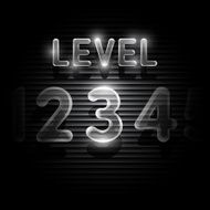Transparent level 3 screen on dark