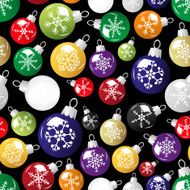 shiny christmas decoration with snowflake seamless black pattern eps10 N2