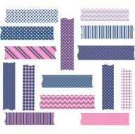 Nany and Pink Washi Tape Graphics set N2