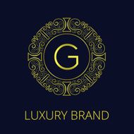 Luxury Vintage Frame Monogram G