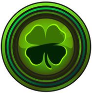 Four Leaf Clover Round Sign