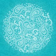 Vintage pattern with floral motifs in eastern style N2