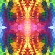 Rainbow colors abstract triangles background