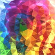 Rainbow colors abstract triangles background N3
