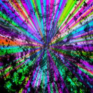 grunge sunburst colorful background