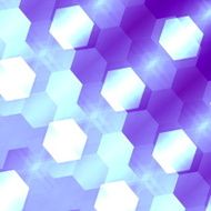 Abstract hexagon shape concept Shiny fantasy wall paper Ice style