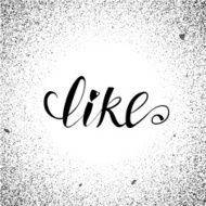 Vector calligraphy Like status