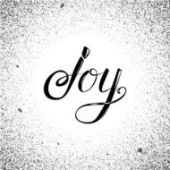 Vector calligraphy Joy message