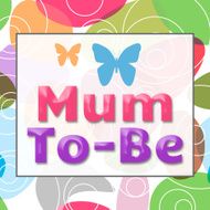 Mum To Be Colorful Background N2