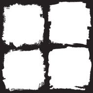 Set of Grunge Black Frames Distress Border Frame Collection