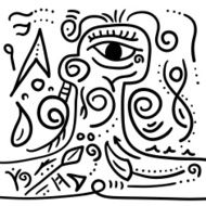 abstract hand drawn art background
