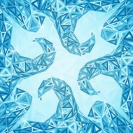 Abstract triangles waves vector background