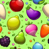 Pattern with fruits and vegetables N2