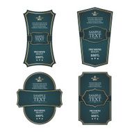 Vintage labels set vector N10