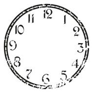 Vector vintage clock N7