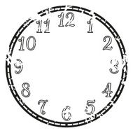 Vector vintage clock N8