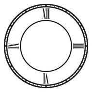 Vector vintage clock N13
