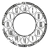 Vector vintage clock N14