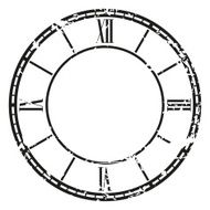 Vector vintage clock N17