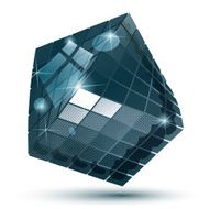 Textured plastic deformed flash model 3d pixilated figure