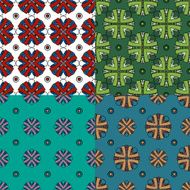 Set of seamless bright patterns N2