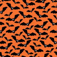 Halloween pattern with bats Seamless halloween background N3