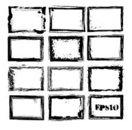 Set of vector grunge frames N2
