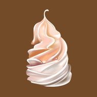 cream cake or ice vector N3