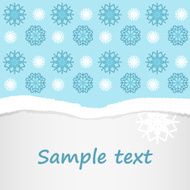 snowflakes christmas postcard background