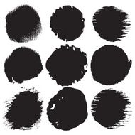 Grunge shapes circle set N5