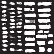 Vector set of grunge brush strokes N5