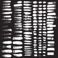 Vector set of grunge brush strokes N6