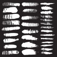 Vector set of grunge brush strokes N7