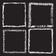Set of Grunge white Frames Distress Border Frame Collection N2