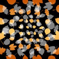 Autumn leaves seamless background N3