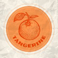 Vintage logo of tangerine