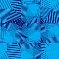 Blue abstract striped textured geometric seamless pattern Vecto N2