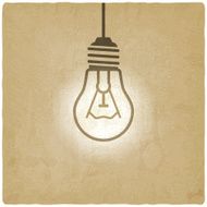 light bulb concept vintage background