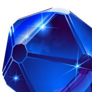 Textured background with plastic spherical flash object