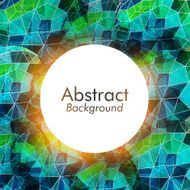 Rounded frame with abstract design N2