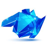 Plastic pixel colorful dimensional element sparkle synthetic