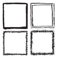 Grunge frame texture set - Abstract design template N6
